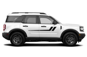 Hockey Side Graphics Stripes Vinyl Decals Compatible with Ford Bronco Sport