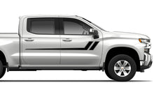 Load image into Gallery viewer, Hockey Side Stripes Graphics Vinyl Decals Compatible with Chevrolet Silverado 1500 Crew Cab