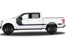 Load image into Gallery viewer, Hockey Side Stripes Graphics Vinyl Decals Compatible with Ford F150 Super Crew Cab 6.5&#39;&#39;