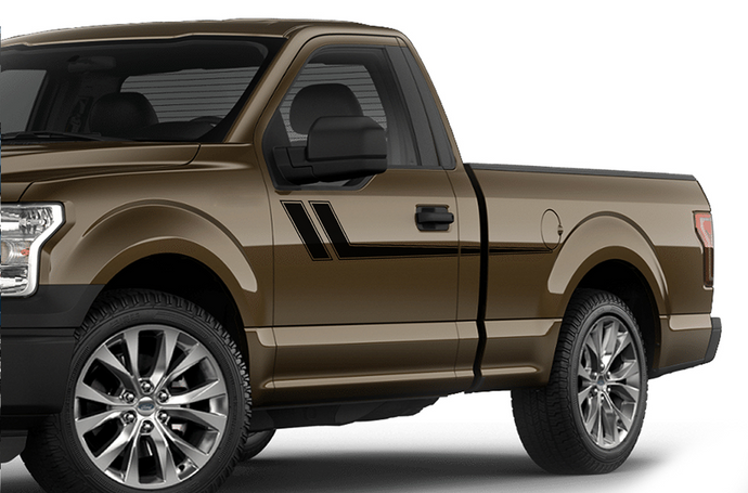 Ford F150 Stripes Hockey Side Decals Graphics Compatible With F150