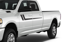 Load image into Gallery viewer, Hockey Stripes Graphics Kit Vinyl Decals Compatible with Dodge Ram Crew Cab 3500 Bed 8”
