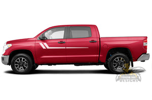Hockey Stripes Graphics Kit Vinyl Decal Compatible with Toyota Tundra Crewmax