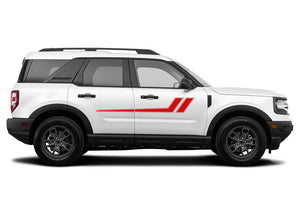 Hockey Side Graphics Stripes Vinyl Decals Compatible with Ford Bronco Sport
