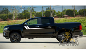 Hockey Side Stripes Graphics vinyl for decals for chevy colorado