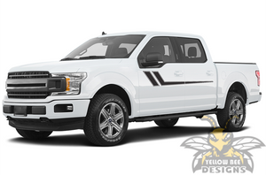 Hockey Side Stripes Graphics Ford F150 Decals Super Crew Cab