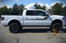 Load image into Gallery viewer, Hockey Side Stripes Graphics Ford F150 Decals Super Crew Cab