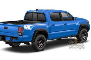 Hockey Stripes Bed Graphics Vinyl Decals for Toyota Tacoma