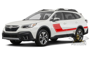 Hockey Style Stripes Graphics decals for Subaru Outback