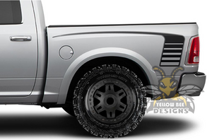 Hockey Line Bed Graphics Kit Vinyl Decal Compatible with Dodge Ram Crew Cab 1500, 2500, 3500