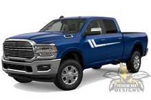 Load image into Gallery viewer, Hockey Stripes Graphics Kit Vinyl Decals Compatible with Dodge Ram 2500 Crew Cab