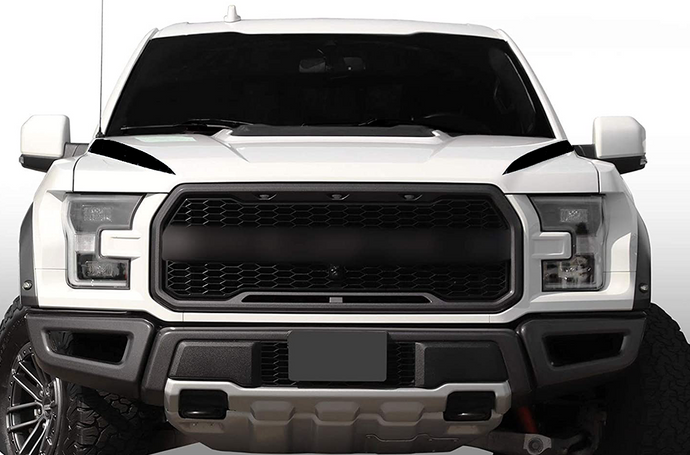 Hood Spears Stripes Graphics Vinyl Decals Compatible with Ford F150 Super Crew Cab