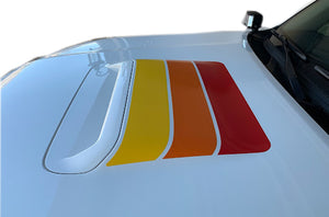 Hood Retro Stripes Vinyl Decals Compatible with Toyota 4Runner