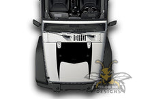 Load image into Gallery viewer, Horns Hood Graphics decals JL Wrangler Hood stickers