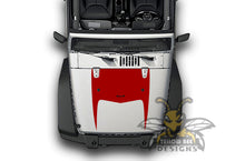 Load image into Gallery viewer, Horns Hood Graphics decals JL Wrangler Hood stickers