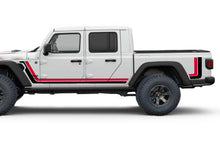 Load image into Gallery viewer, Jeep JT Gladiator 4 Door Scrambler Retro Stripes (Red/Black) for JT Gladiator
