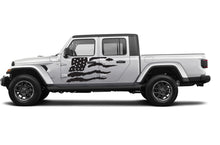 Load image into Gallery viewer, USA Flag Graphics Decals Jeep Gladiator Rubicon Vinyl 2020