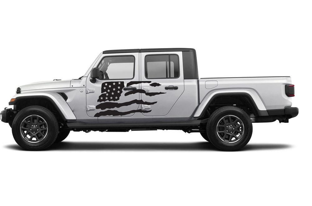 USA Flag Graphics Decals Jeep Gladiator Rubicon Vinyl 2020