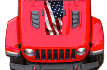 Load image into Gallery viewer, Jeep JT Gladiator Hood USA Flag Graphics compatible with JT Gladiator