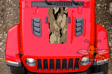 Load image into Gallery viewer, Brown Camouflage Graphics for Hood decals for jeep JT Gladiator