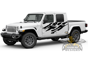 Jeep JT Gladiator 4 Door 2020 Side Scratches Decals Graphics