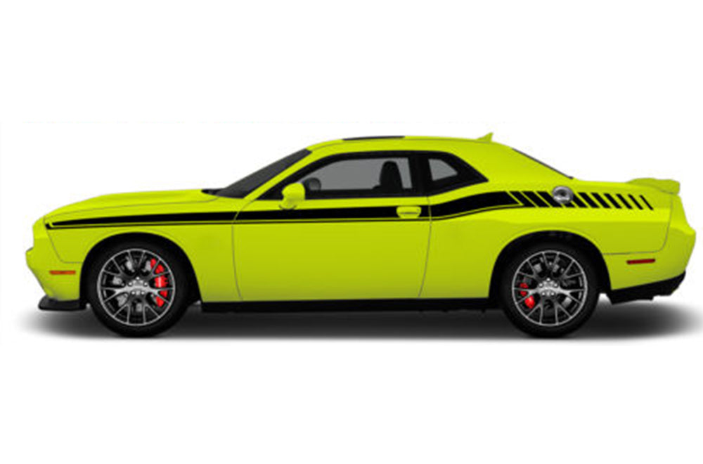 Long Side Graphics for Dodge Challenger RT-8 Decals stripes, stickers