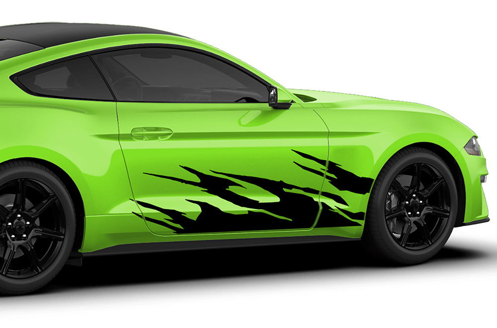 Lower Fire Decals Graphics Vinyl Decals For Ford Mustang