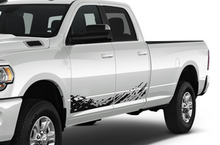 Load image into Gallery viewer, Lower Mud Splash Graphics Kit Vinyl Decals Compatible with Dodge Ram Crew Cab 3500 Bed 8”