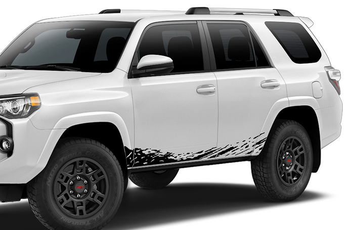 Lower Mud Splash Graphics Vinyl Decal Compatible with Toyota 4Runner