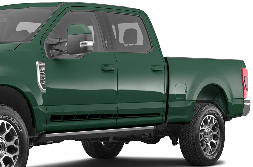 Lower Rocker Edge Stripes Graphics Vinyl Decals For Ford F250