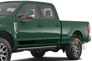 Lower Rocker Triple Stripes Graphics Vinyl Decals For Ford F250