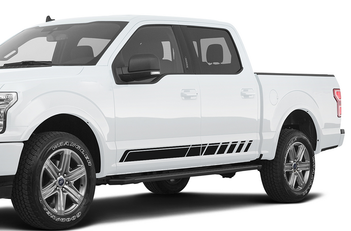 Ford F150 Stripes Lower Rocker Decals Graphics Compatible With F150