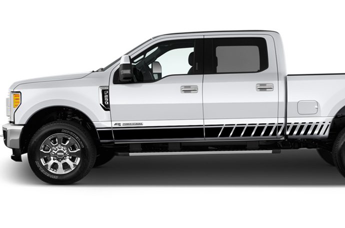 Ford F250 Stripes Lower Decals Graphics Compatible With Ford F250