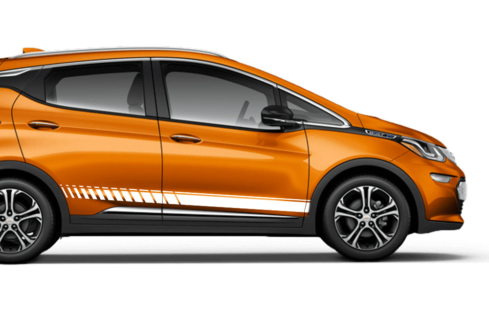 Lower Side Stripes Graphics Vinyl Decals Compatible with Chevrolet Bolt