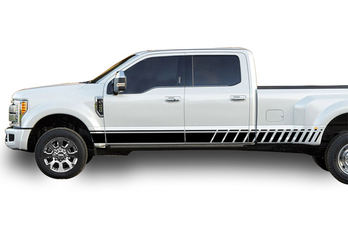Ford F450 Stripes Lower Decals Graphics Compatible With Ford F450