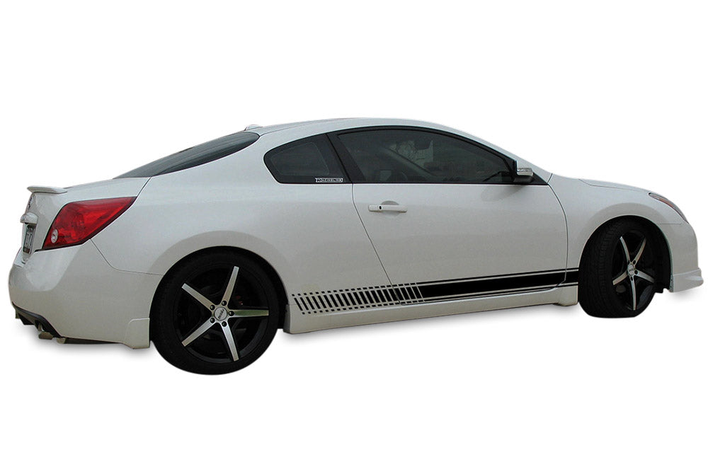 Lower Side Stripes Graphics Vinyl Decals Compatible with Nissan Altima 2 Doors
