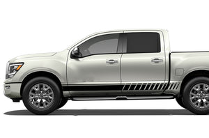 Lower Side Stripes Graphics Vinyl Decals Compatible with Nissan Titan