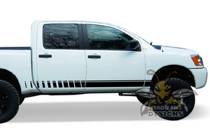 Lower Side Stripes Graphics vinyl for Nissan Titan decals
