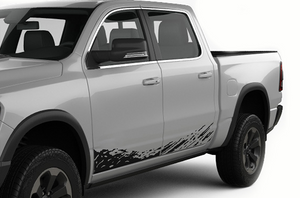 Lower Splash Graphics Kit Vinyl Decal Compatible with Dodge Ram Crew Cab 1500