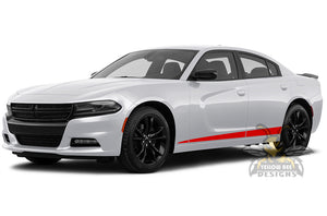 Lower Edge Stripes Graphics vinyl decals for Dodge Charger