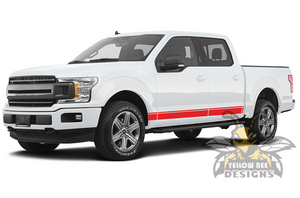 Lower Line Side Decals Graphics Ford F150 Stripes Super Crew Cab