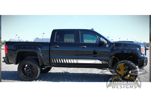 Mountain Stripes Graphics Vinyl Compatible with GMC Sierra decals