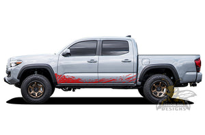 Lower Mud Splash Graphics Kit Vinyl Decal Compatible with Toyota Tacoma Double Cab