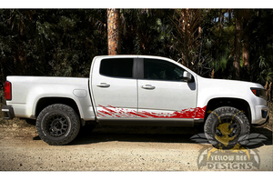 Lower Mud Splash Graphics vinyl for decals for chevy colorado