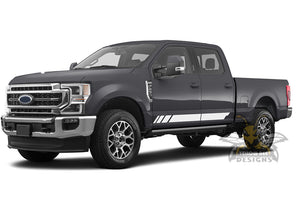 Lower Rocker Stripes Graphics Vinyl Decals For Ford F250