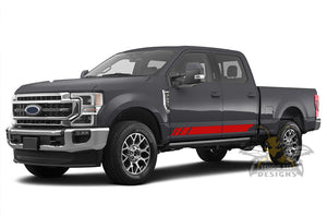 Lower Rocker Stripes Graphics Vinyl Decals For Ford F250