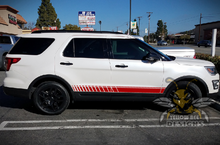 Load image into Gallery viewer, Lower Side stripes vinyl graphics for ford explorer decals