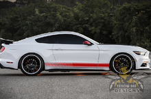 Load image into Gallery viewer, Lower Side Stripes Graphics vinyl graphics for ford Mustang decals