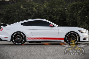 Lower Side Stripes Graphics vinyl graphics for ford Mustang decals