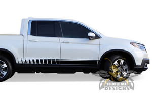 Lower Side Stripes Graphics Vinyl Decals Compatible with Honda Ridgeline