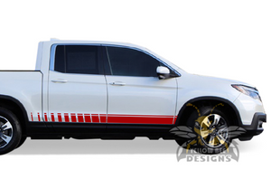 Lower Side Stripes Graphics Vinyl Decals Compatible with Honda Ridgeline